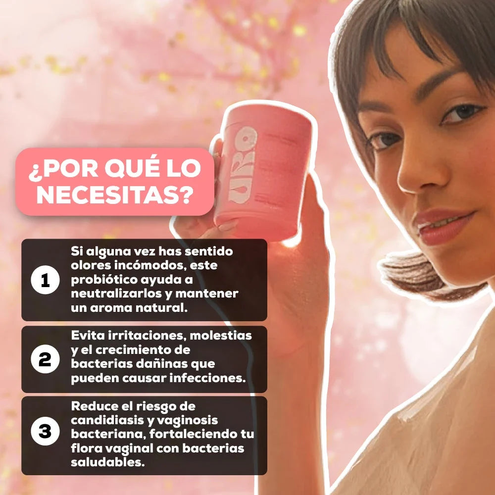 Probióticos vaginales para el cuidado íntimo femenino