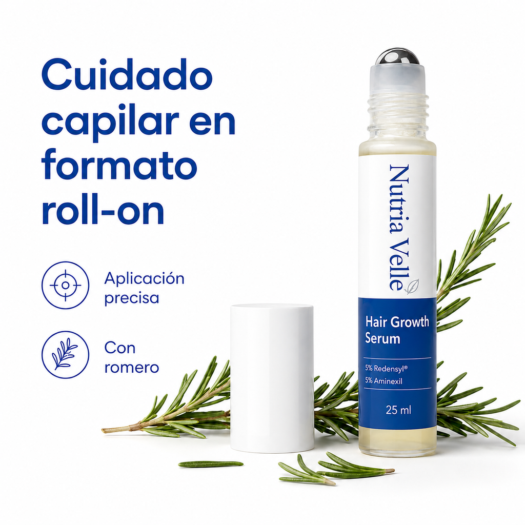 Nutria Velle Hair Growth Serum | Sérum Capilar Paga 1 + 1 GRATIS