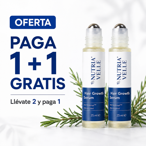 Nutria Velle Hair Growth Serum | Sérum Capilar Paga 1 + 1 GRATIS